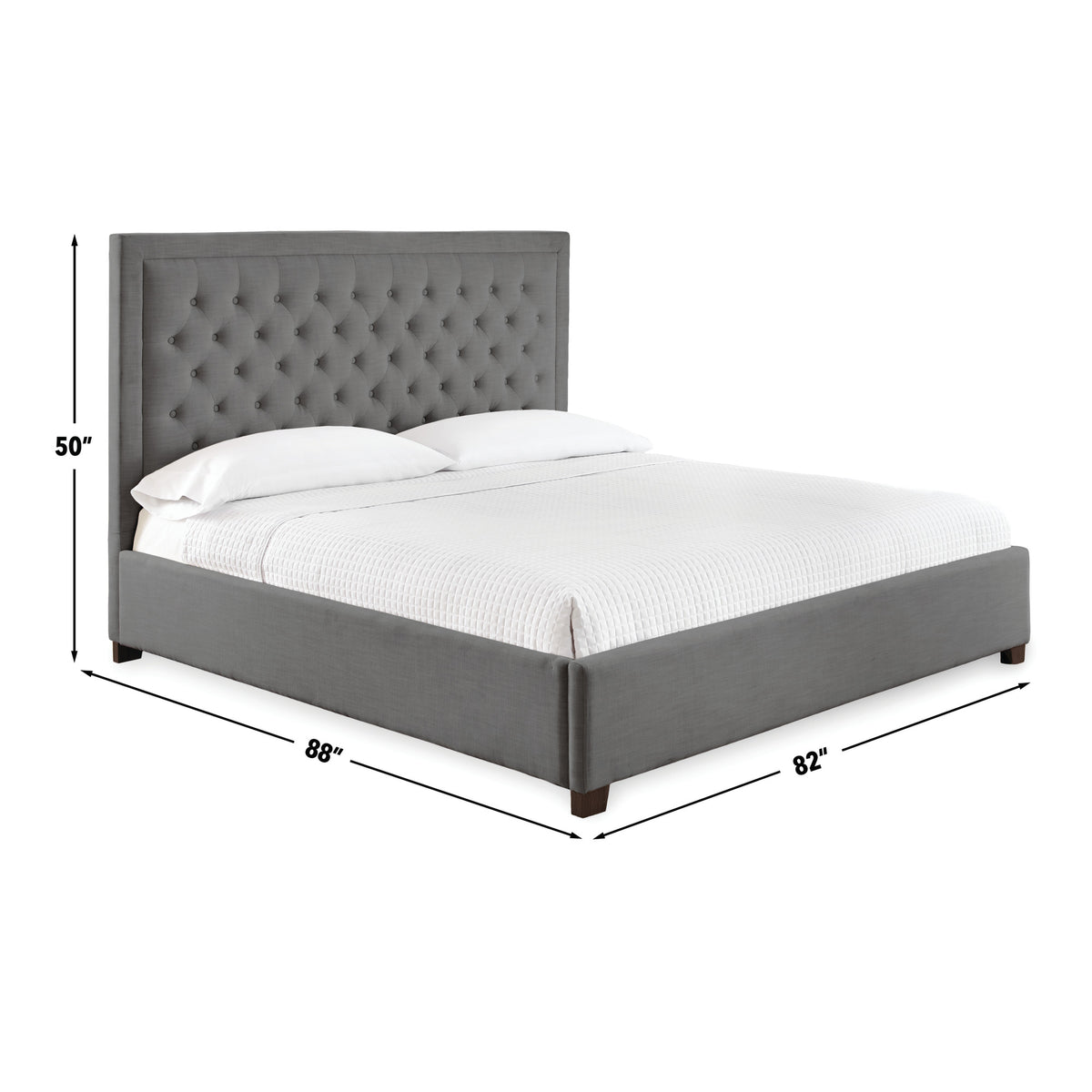 Isadora Gray King Bed from Steve Silver - Luna Furniture