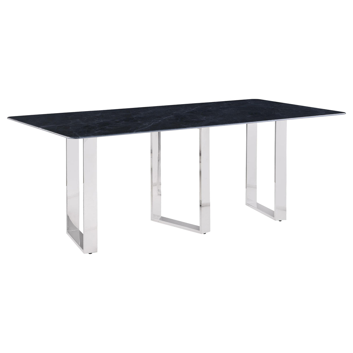 Desden Gray Rectangular Sintered Stone Dining Table from Coaster - Luna Furniture