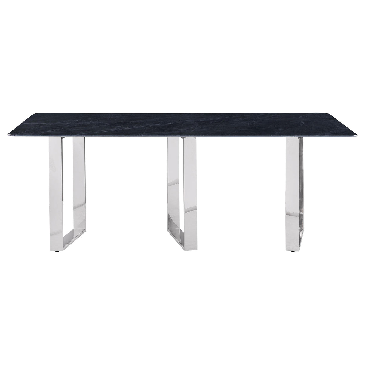 Desden Gray Rectangular Sintered Stone Dining Table from Coaster - Luna Furniture