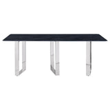 Desden Gray Rectangular Sintered Stone Dining Table from Coaster - Luna Furniture