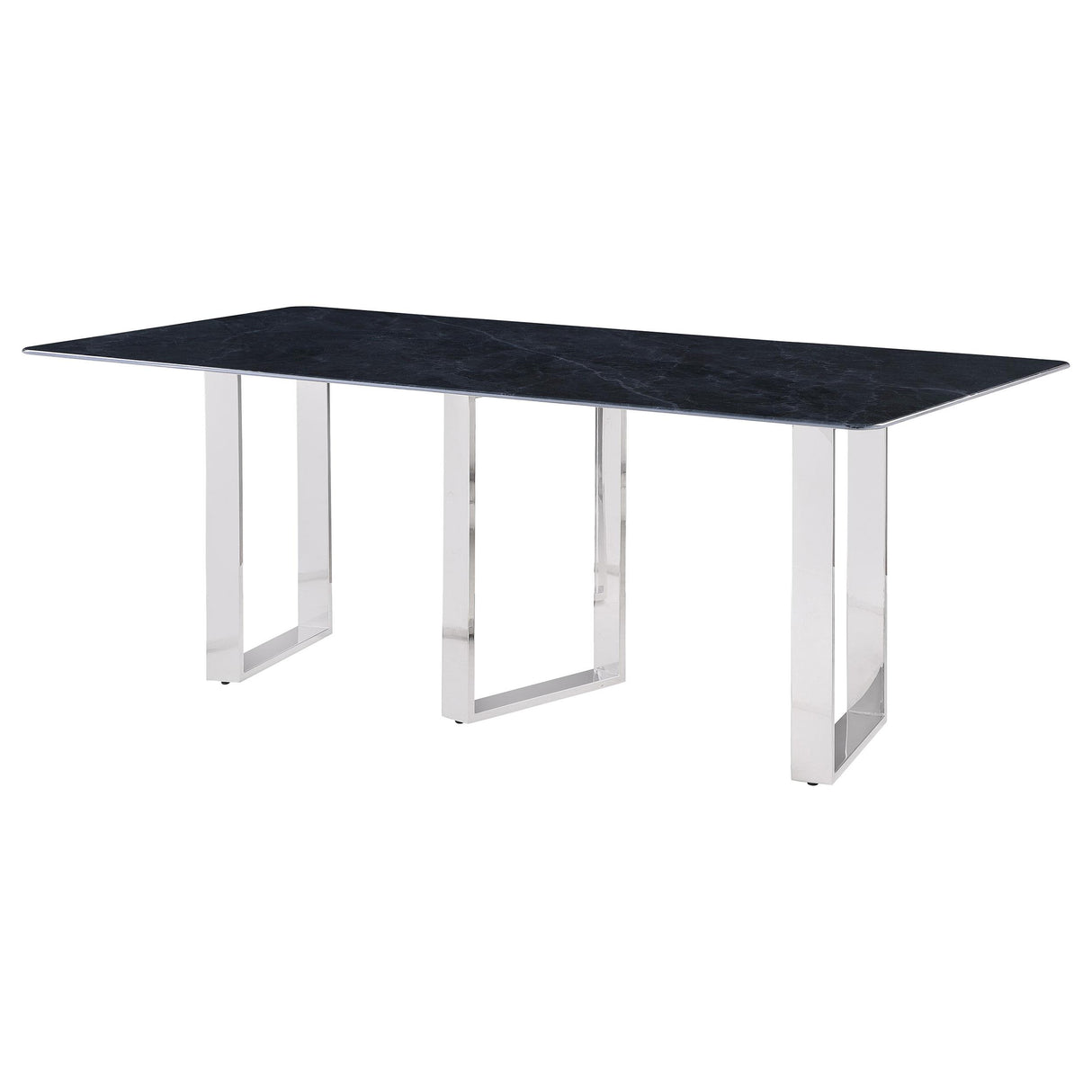 Desden Gray Rectangular Sintered Stone Dining Table from Coaster - Luna Furniture
