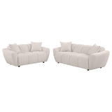 Destino Greige 2-Piece Chenille Splayed Arm Living Room Set from Coaster - Luna Furniture