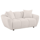 Destino Greige 2-Piece Chenille Splayed Arm Living Room Set from Coaster - Luna Furniture