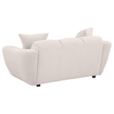 Destino Greige 2-Piece Chenille Splayed Arm Living Room Set from Coaster - Luna Furniture