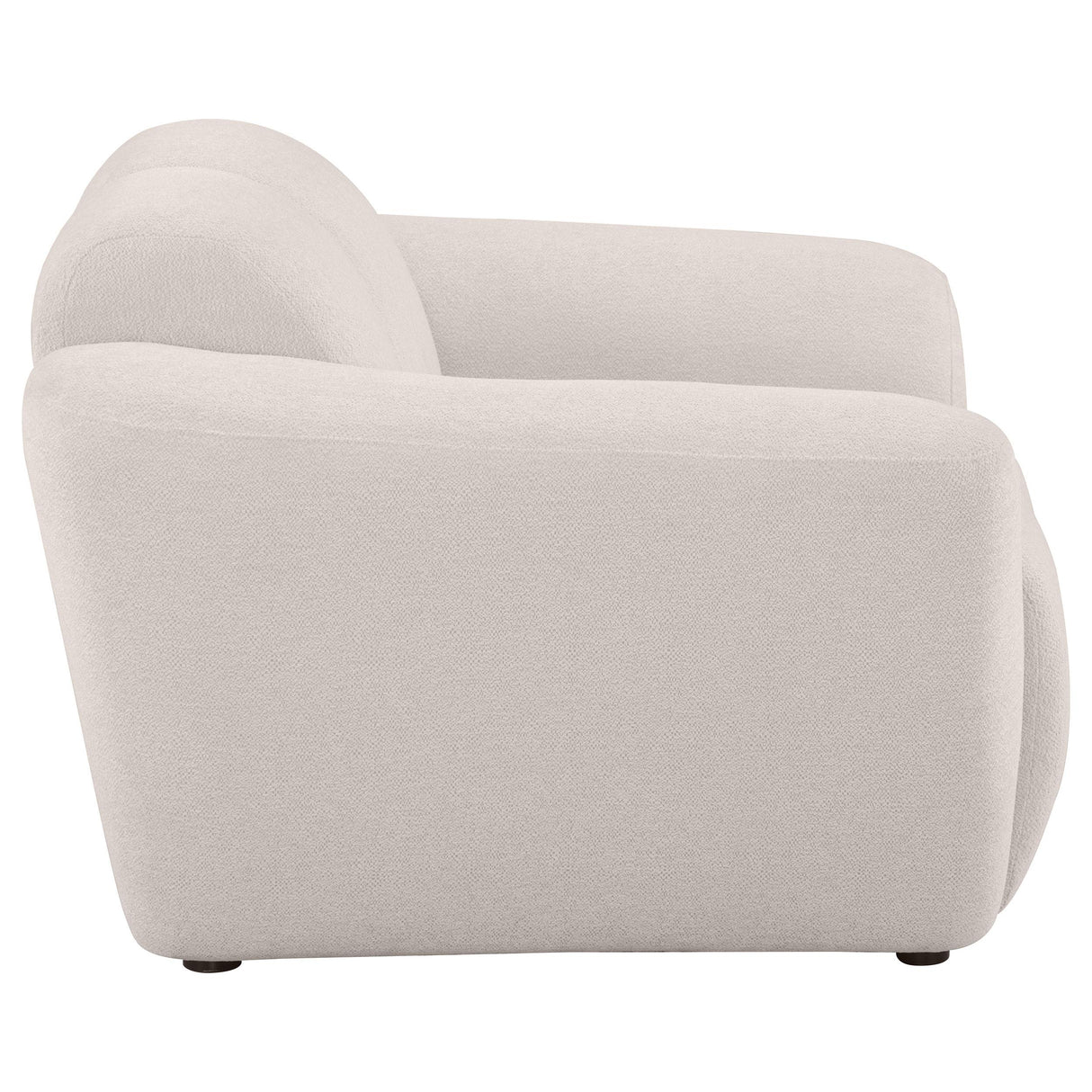 Destino Greige Chenille Upholstered Splayed Arm Accent Chair from Coaster - Luna Furniture