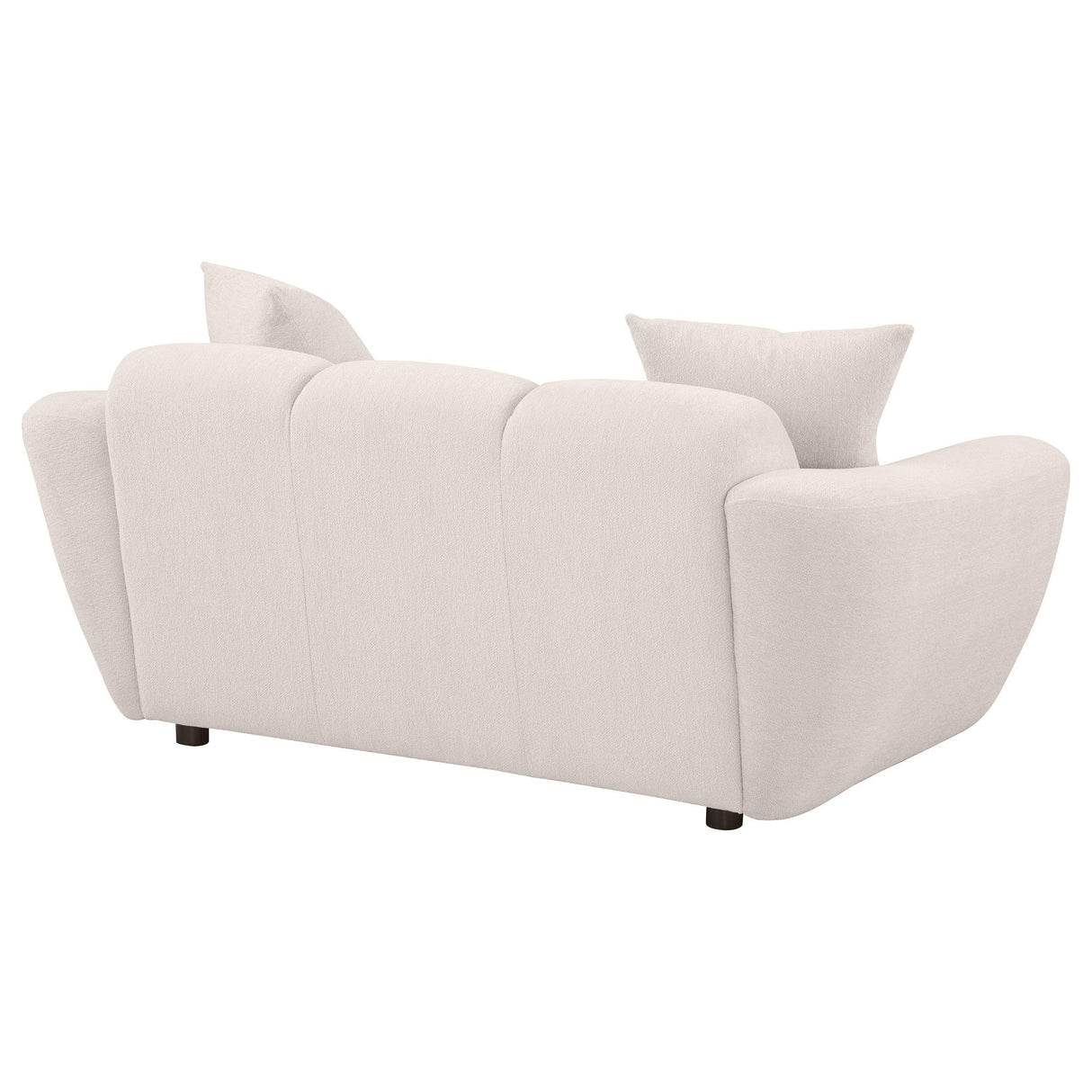 Destino Greige Chenille Upholstered Splayed Arm Loveseat from Coaster - Luna Furniture