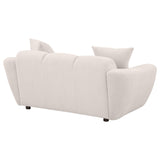 Destino Greige Chenille Upholstered Splayed Arm Loveseat from Coaster - Luna Furniture