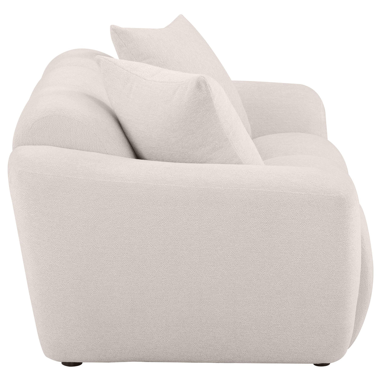 Destino Greige Chenille Upholstered Splayed Arm Loveseat from Coaster - Luna Furniture