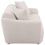 Destino Greige Chenille Upholstered Splayed Arm Sofa from Coaster - Luna Furniture