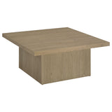 Devar Latte 2-Piece Square Cocktail Coffee End Table Set from Coaster - Luna Furniture