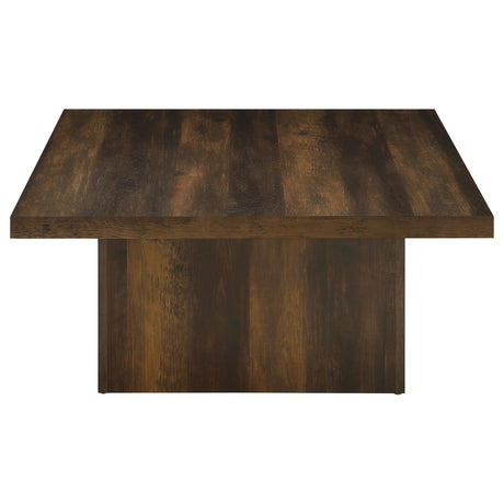 Devar Dark Pine 2-Piece Square Coffee and End Table Set from Coaster - Luna Furniture