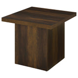 Devar Dark Pine 2-Piece Square Coffee and End Table Set from Coaster - Luna Furniture