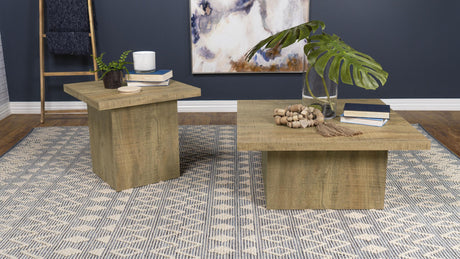Devar Mango 2-Piece Square Coffee and End Table Set from Coaster - Luna Furniture
