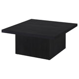 Devar Black 3-Piece Square Cocktail Coffee End Table Set from Coaster - Luna Furniture