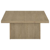 Devar Latte 3-Piece Square Cocktail Coffee End Table Set from Coaster - Luna Furniture