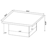 Devar Latte 3-Piece Square Cocktail Coffee End Table Set from Coaster - Luna Furniture