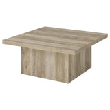 Devar Distressed Pine 3-Piece Square Coffee End Table Set from Coaster - Luna Furniture
