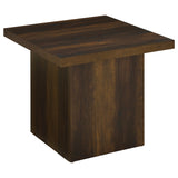 Devar Dark Pine Square Engineered Wood Side End Table from Coaster - Luna Furniture