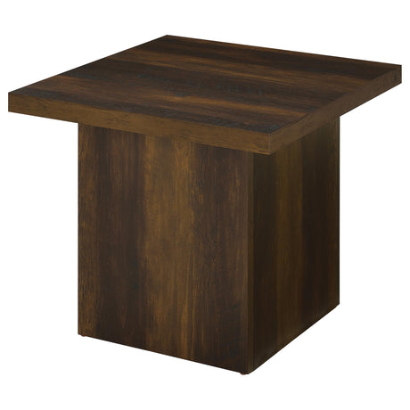 Devar Dark Pine Square Engineered Wood Side End Table from Coaster - Luna Furniture