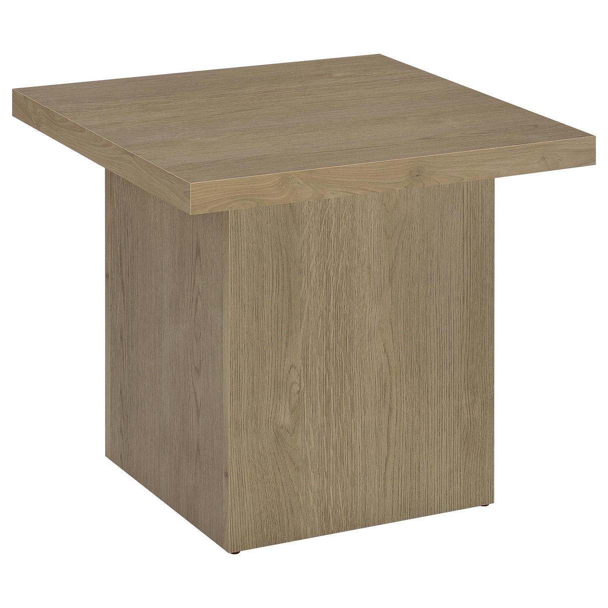 Devar Latte Square Engineered Wood Side End Table from Coaster - Luna Furniture