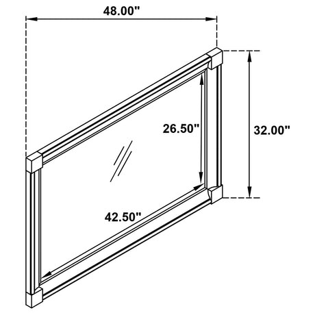 Devon Red and Dark Oak 4-Piece California King Bedroom Set from Coaster - Luna Furniture