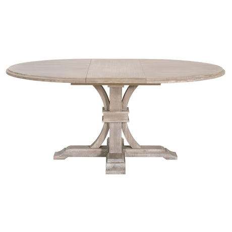 Devon 54" Round Extension Dining Table in Natural Gray Acacia from Essentials For Living - Luna Furniture