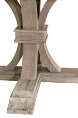 Devon 54" Round Extension Dining Table in Natural Gray Acacia from Essentials For Living - Luna Furniture