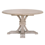 Devon 54" Round Extension Dining Table in Natural Gray Acacia from Essentials For Living - Luna Furniture