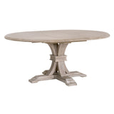 Devon 54" Round Extension Dining Table in Natural Gray Acacia from Essentials For Living - Luna Furniture
