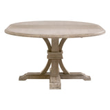 Devon 54" Round Extension Dining Table in Natural Gray Acacia from Essentials For Living - Luna Furniture
