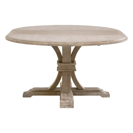 Devon 54" Round Extension Dining Table in Natural Gray Acacia from Essentials For Living - Luna Furniture