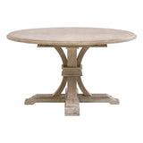 Devon 54" Round Extension Dining Table in Natural Gray Acacia from Essentials For Living - Luna Furniture