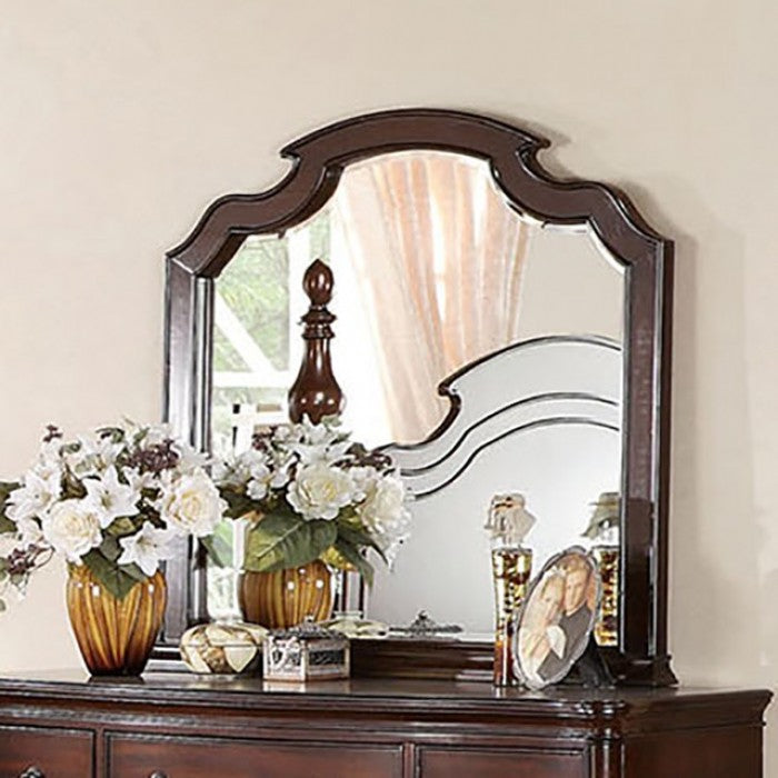 Devonshire Brown Cherry Mirror (Mirror Only) from Furniture of America - Luna Furniture