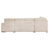 Devonshire Camel Sleeper Sectional Sofa Storage Chaise from Coaster - Luna Furniture