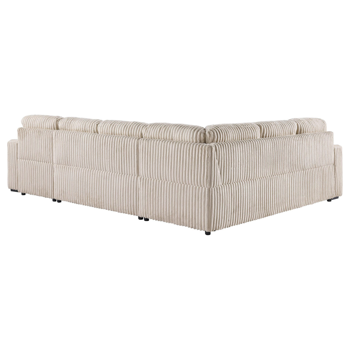 Devonshire Camel Sleeper Sectional Sofa Storage Chaise from Coaster - Luna Furniture