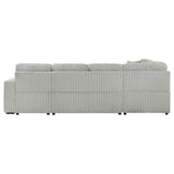Devonshire Gray Sleeper Sectional Sofa Storage Chaise from Coaster - Luna Furniture