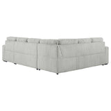 Devonshire Gray Sleeper Sectional Sofa Storage Chaise from Coaster - Luna Furniture