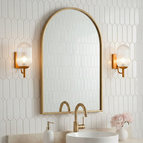 Dewdrop Wall Lamp - Bronze and Clear from Ashcroft Furniture - Luna Furniture