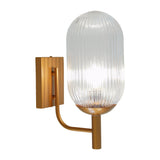Dewdrop Wall Lamp - Bronze and Clear from Ashcroft Furniture - Luna Furniture