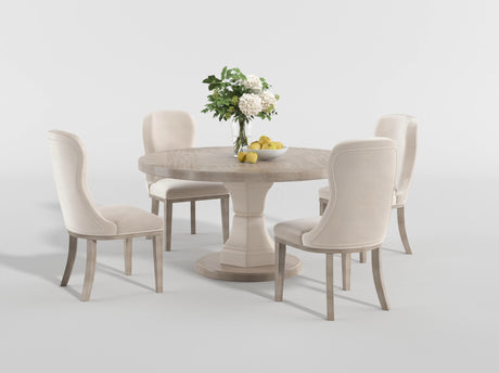 Lofton Light Gray/Ivory Side Chair, Set of 2 from Homelegance - Luna Furniture