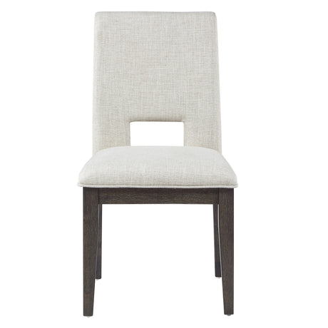 Evan Eggshell/Brown Walnut Side Chair, Set of 2 from Steve Silver - Luna Furniture