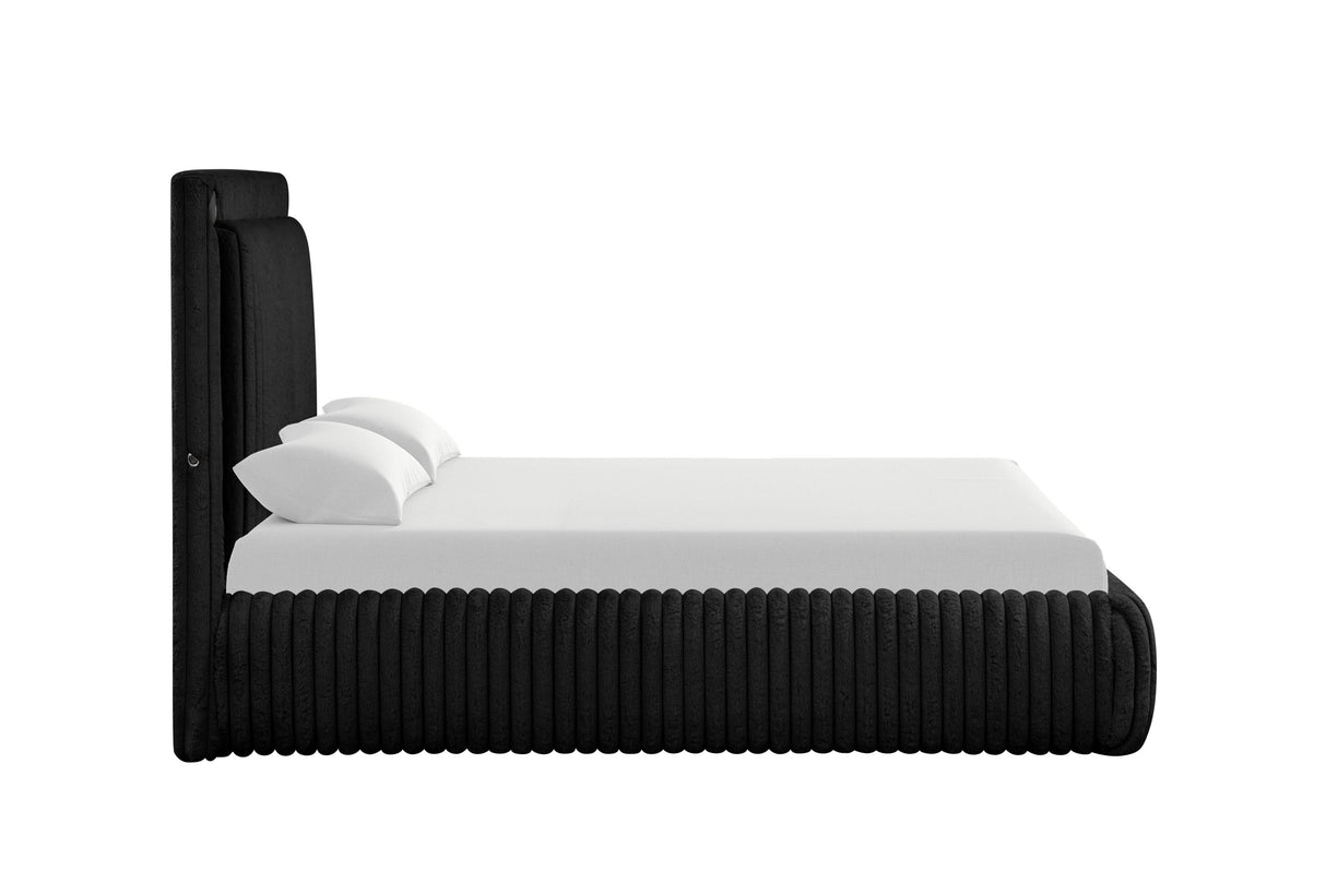 Diana Black King Platform Bed from Happy Homes - Luna Furniture