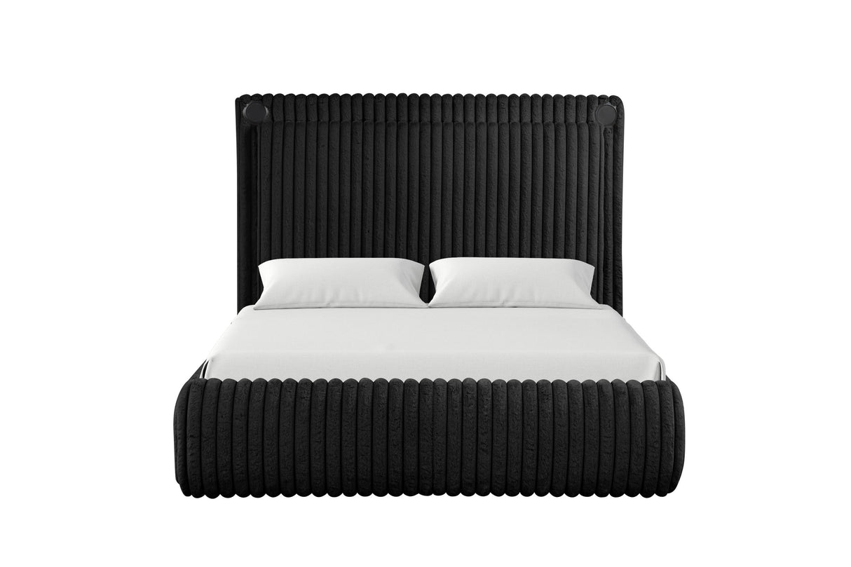 Diana Black Queen Platform Bed from Happy Homes - Luna Furniture
