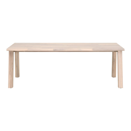 Diego Outdoor Dining Table in Gray Teak from Essentials For Living - Luna Furniture