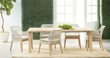 Diego Outdoor Dining Table in Gray Teak from Essentials For Living - Luna Furniture