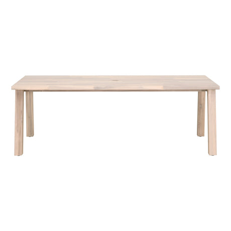 Diego Outdoor Dining Table in Gray Teak from Essentials For Living - Luna Furniture