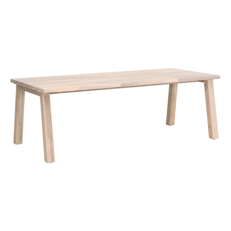 Diego Outdoor Dining Table in Gray Teak from Essentials For Living - Luna Furniture