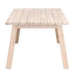 Diego Outdoor Dining Table in Gray Teak from Essentials For Living - Luna Furniture