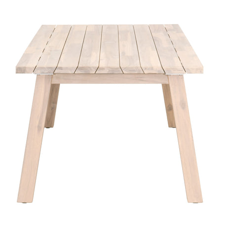 Diego Outdoor Dining Table in Gray Teak from Essentials For Living - Luna Furniture