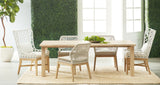 Diego Outdoor Dining Table in Gray Teak from Essentials For Living - Luna Furniture
